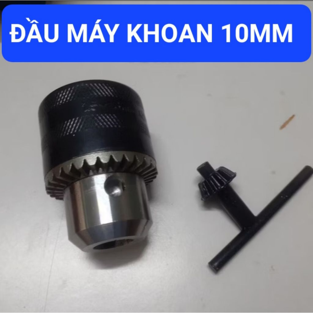 đầu măng ranh 10mm, đầu máy khoan 10mm,  đầu kẹp mũi 10mm, đầu khoan 10mm