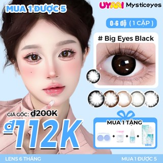 [mua 1 được 5] Kính áp tròng MCK1 Mysticeyes 0-6 độ; 1 cặp lens+1 nước ngâm 60ml+1 nhỏ mắt+1 máy rửa lens+1 khay