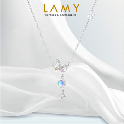 Dây chuyền bạc nữ LAMY hồ điệp Butterfly Moonstone 6324