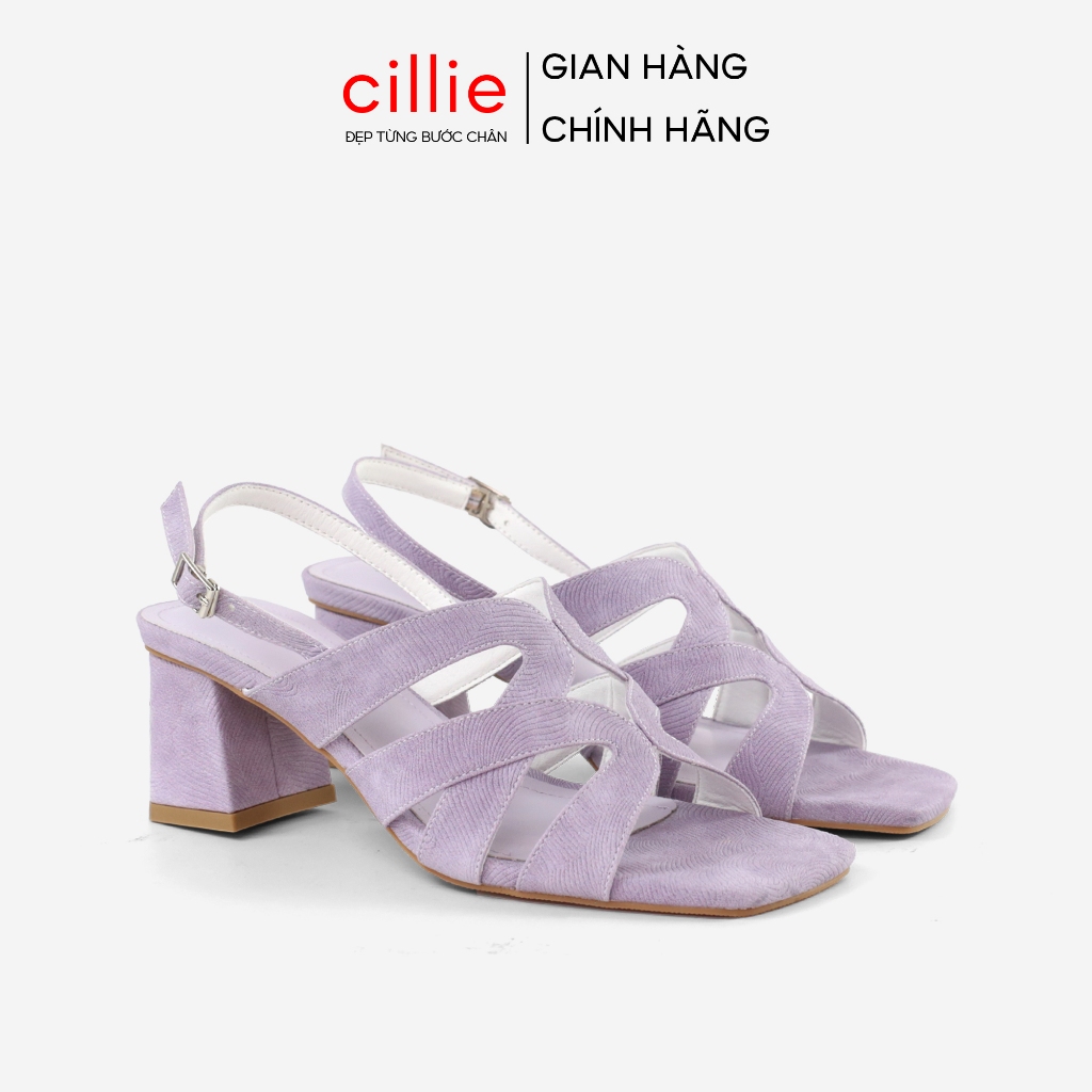 Giày Sandal Nữ Cillie Gót Vuông 7cm Phong Cách Boho Năng Động SD45