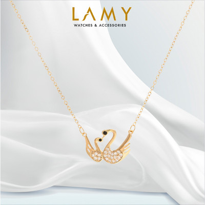 Dây chuyền thiên nga LAMY Swan Couple Necklace Gold 6399GG - Dây chuyền bạc nữ