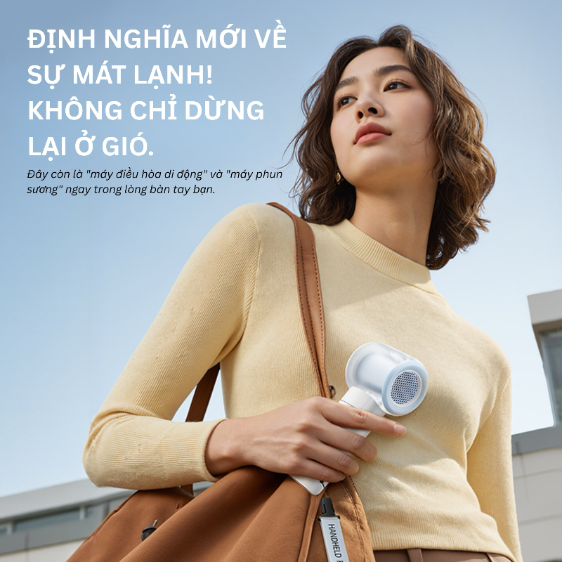 Tiankeplus Quạt Cầm Tay Làm Mát Nước Điều Hòa Mini Di Động Hạ Nhiệt Nhanh, Sạc Lại, Êm Ái, Pin Lâu, Quạt Cầm Tay Cao Cấp | BigBuy360 - bigbuy360.vn
