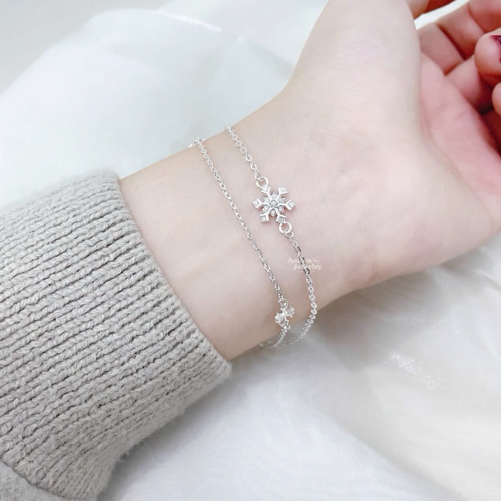 Lắc tay nữ AMORA bạc ta thiết kế dịu dàng AMORA JEWELRY LTN047