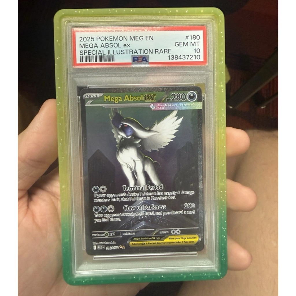 Thẻ PSA 10 GEM MT 2025 POKEMON MEG EN #180 MEGA ABSOL ex SPECIAL ILLUSTRATION RARE d84 5a