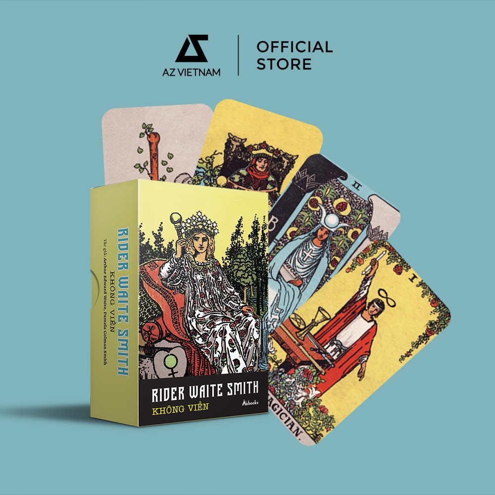 Sách - BỘ BÀI Rider Waite Smith Tarot (Bản Không Viền)   - AZB