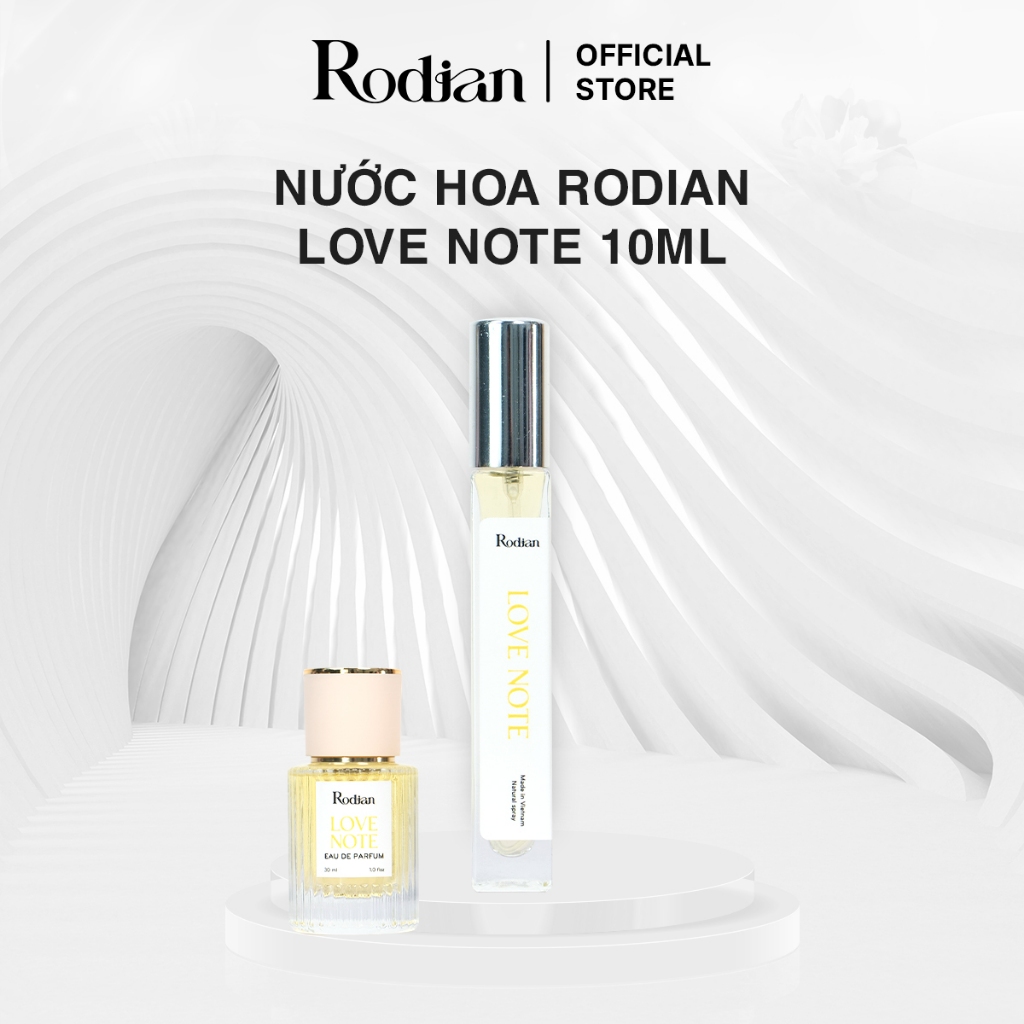 Nước Hoa Nữ Rodian Love Note 10ml, Lưu Hương Đến 8h - Hương Nữ Tính, Lãng Mạn Và Gợi Cảm