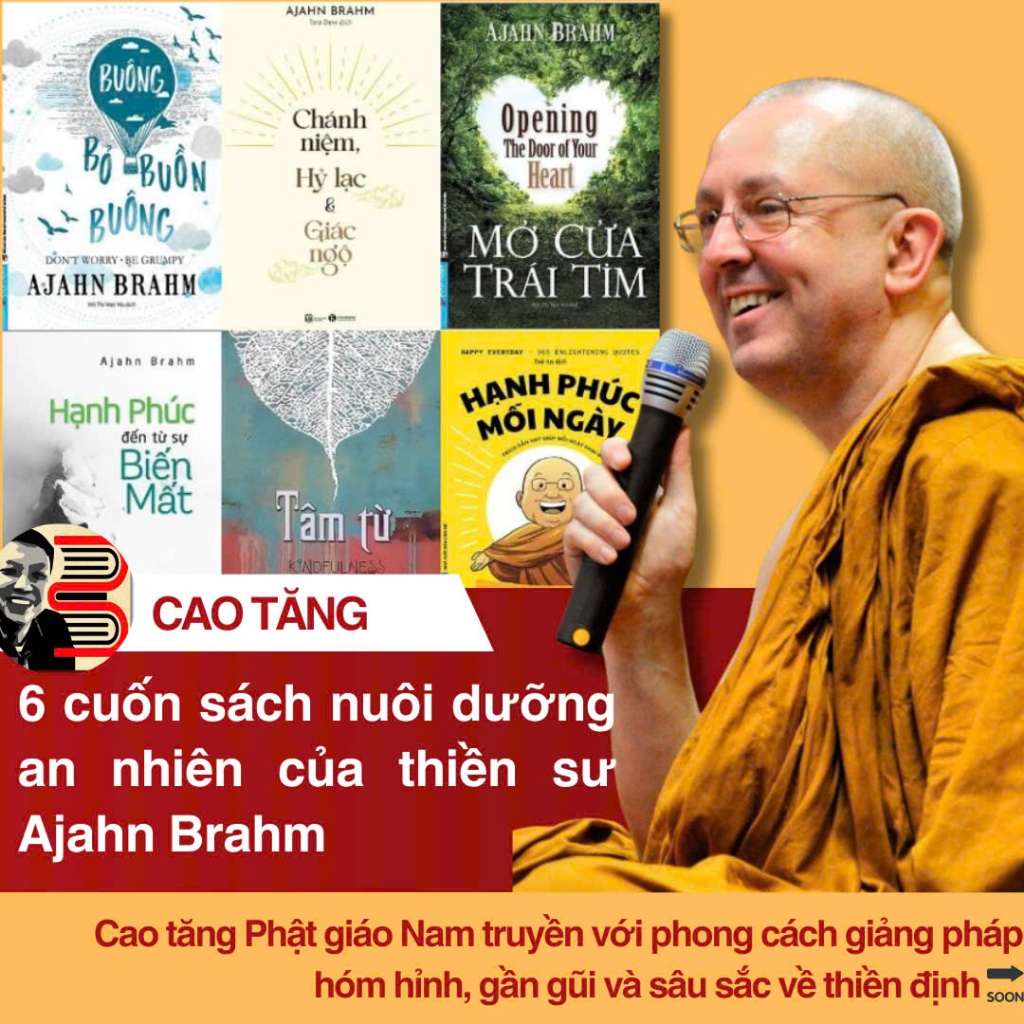 Sách – (Combo 6 Cuốn) 6 Cuốn Sách Nuôi Dưỡng An Nhiên Của Ajahn Brahm - Ajahn Brahm - First News