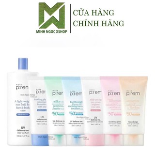 Kem Chống Nắng Vật Lý, Hoá Học Nâng Tone, Kiềm Dầu Make P:rem ( Prem ) UV Defense Me SPF50+ PA++++ 50ML - 150ML