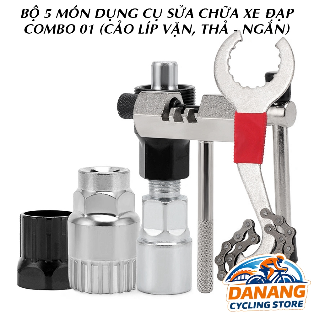 Bộ 5 Món Dụng Cụ Sửa Chữa Xe Đạp – Đa Năng, Tiện Lợi