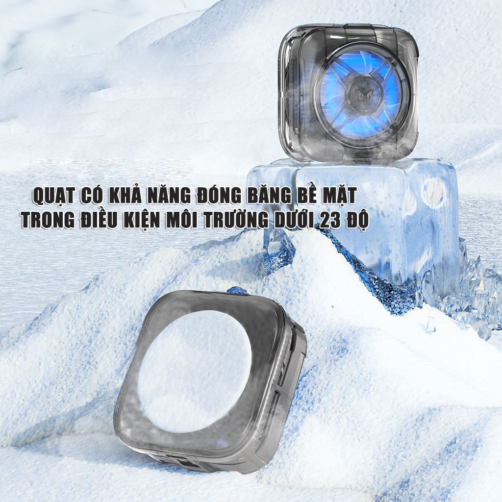 Sò lạnh tản nhiệt điện thoại F49 Pro quạt từ tính có ngàm kẹp rời giảm nhiệt nhanh hỗ trợ tăng FPS Gaming Liên Quân PUBG | BigBuy360 - bigbuy360.vn
