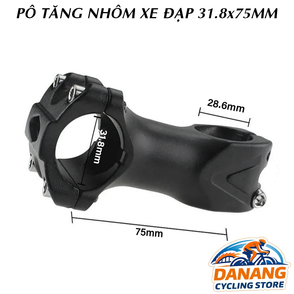 Pô Tăng (Stem) Nhôm Xe Đạp 31.8x75mm