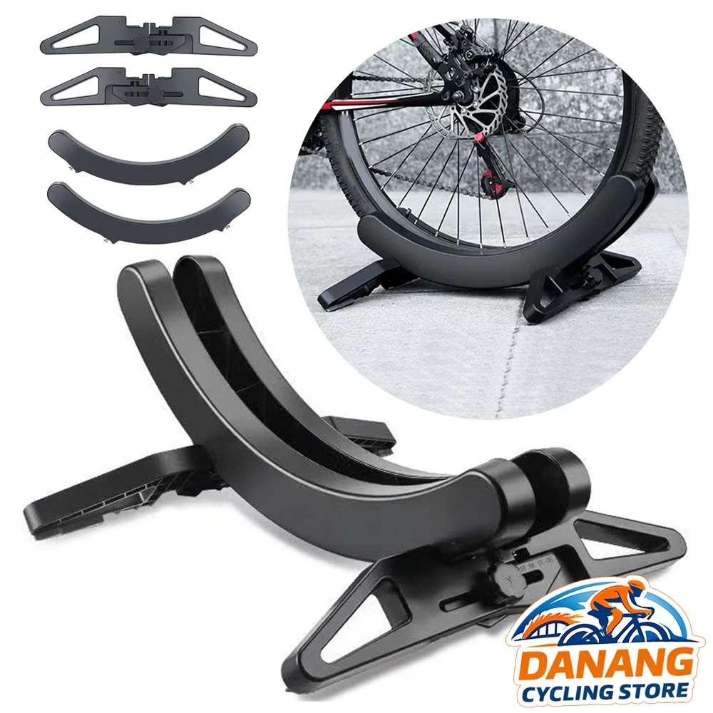 Giá Để Xe Đạp Chữ C Nhựa Cao Cấp – Chân Chống Kiểu Mới Màu Đen