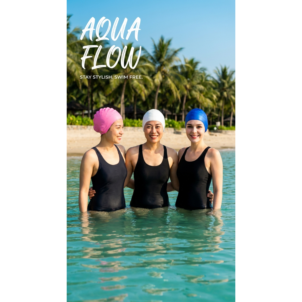 Mũ bơi silicon trùm qua tai STORE HERA MB05