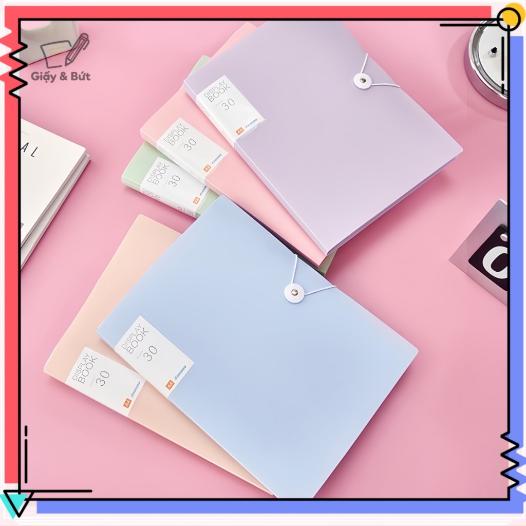 File A4 display book 60 trang - File lá văn phòng, nhiều ngăn-folder