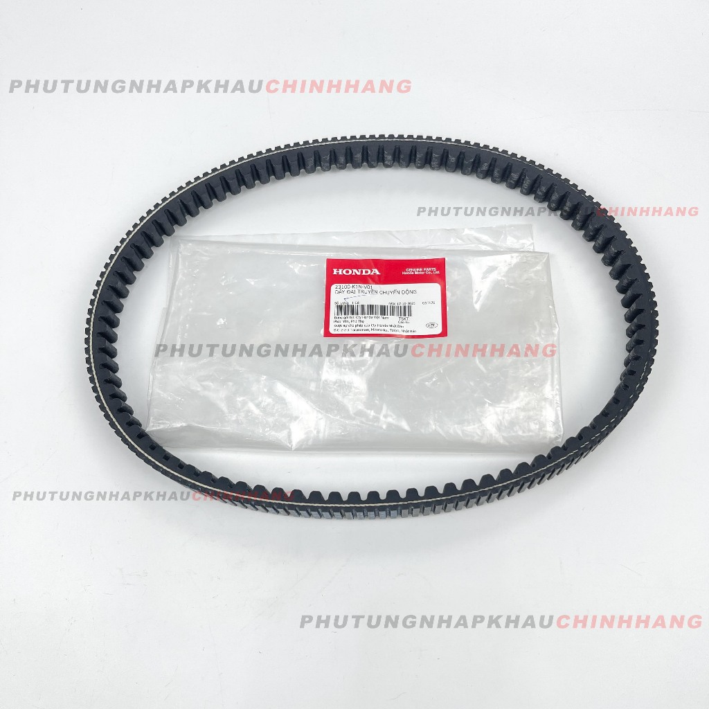 Dây curoa SH Mode 2021, Lead 125 4val 2022 2023 chính hãng, dây đai truyền shm 4 van - 23100K1NV01