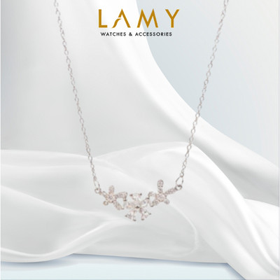 Dây chuyền bạc nữ LAMY Plum Flower Necklace Gold 6396SV - Dây chuyền nữ cao cấp