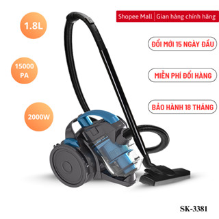 Máy hút bụi cầm tay SK3381, công suất 2000W, hút được bụi mịn và dễ dàng khi di chuyển