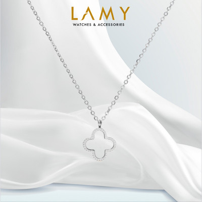 Dây chuyền nữ LAMY Dual Lucky Leaves Necklace Silver 6026
