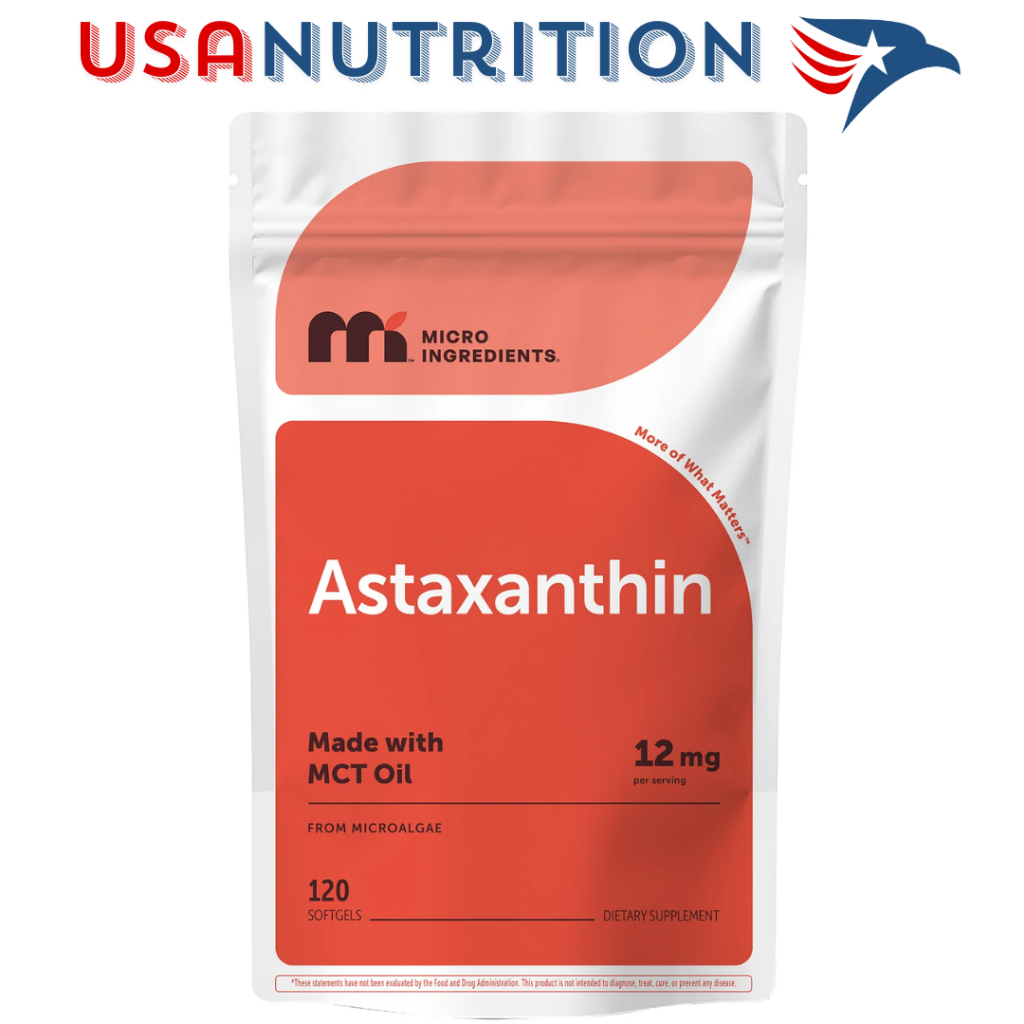 Astaxanthin 12mg 120 viên bán chạy nhất thế giới : Micro Ingredients