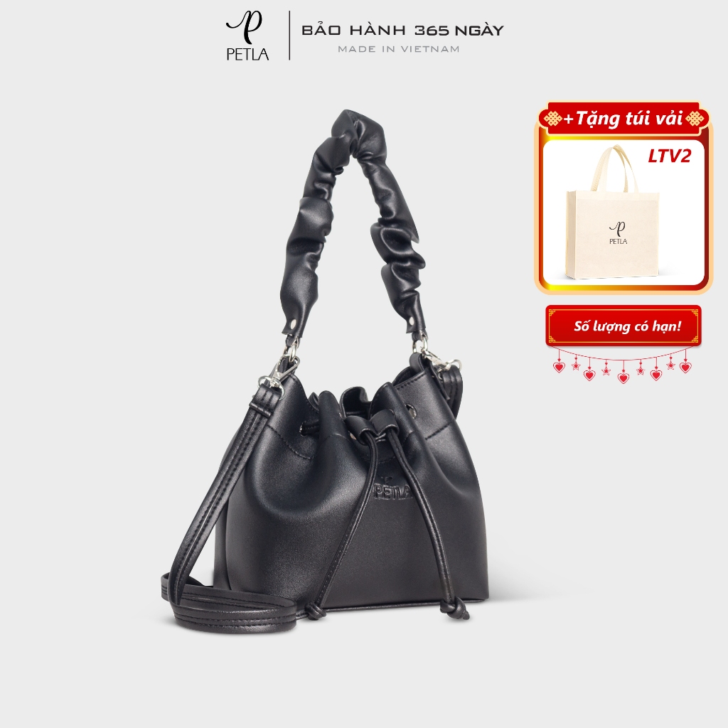 Túi đeo chéo da nữ dây rút thời trang trẻ trung Petla LN09