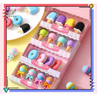 Bộ 4 Cục Tẩy Hình Dễ Thương - Tẩy Sạch Nhanh, Nhiều Màu Sắc, Quà Tặng Học Sinh-Quà Tết