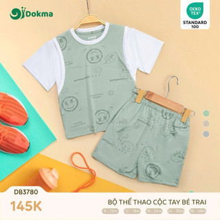 [ DOKMA ] Bộ Dokma cộc tay thể thao cho bé 9-36m