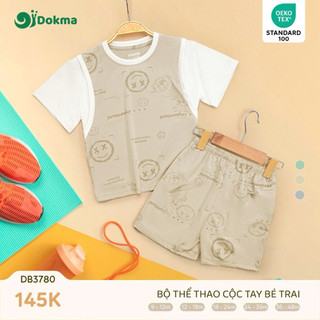 [ DOKMA ] Bộ Dokma cộc tay thể thao cho bé 9-36m