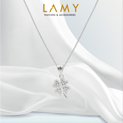 Dây chuyền bạc nữ LAMY Lucky Four Leaf Clover Necklace Silver 6094