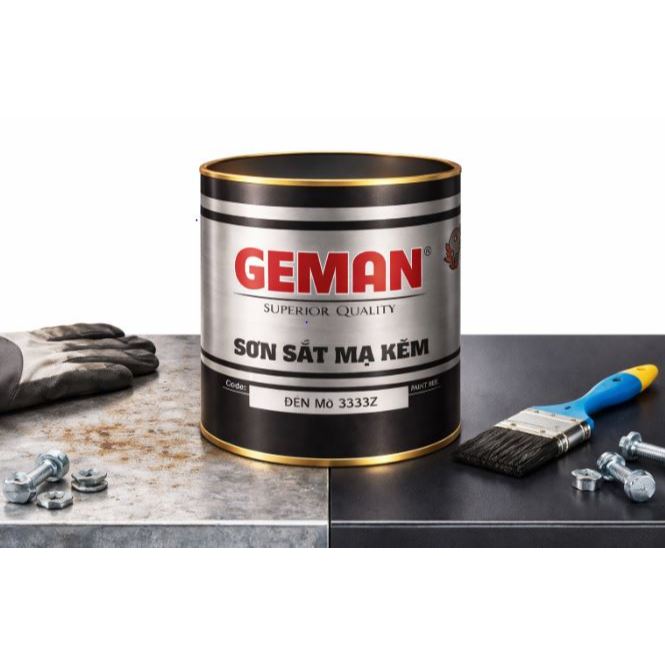 Sơn sắt mạ kẽm GEMAN(Phủ chuyên dụng dành cho bề mặt kim loại mạ kẽm)