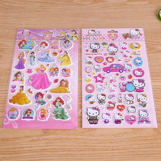 Sỉ 10 Vỉ dán sticker khổ A4 - 3D Nổi Trang Trí Kết Hợp Tô Màu - SP000599