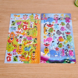 Sỉ 10 Vỉ dán sticker khổ A4 - 3D Nổi Trang Trí Kết Hợp Tô Màu - SP000599