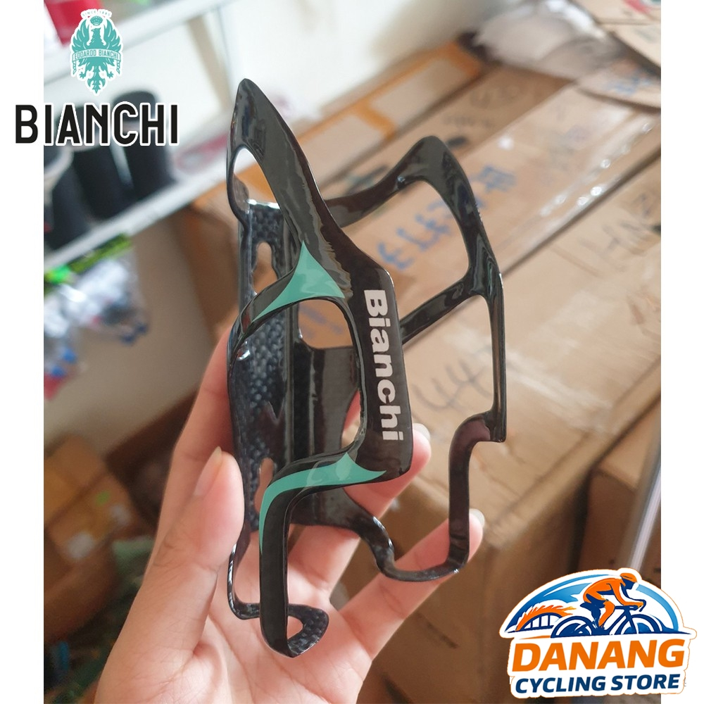 Gọng Rọ Đựng Bình Nước Xe Đạp Carbon 3K BIANCHI – Siêu Nhẹ