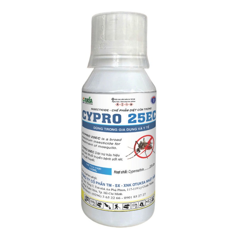 🛡️ SIÊU DIỆT CÔN TRÙNG CYPRO 25EC – KHẮC TINH MUỖI KHÁNG THUỐC TRỊ MUỖI, RUỒI, KIẾN, GIÁN NHANH GỌN