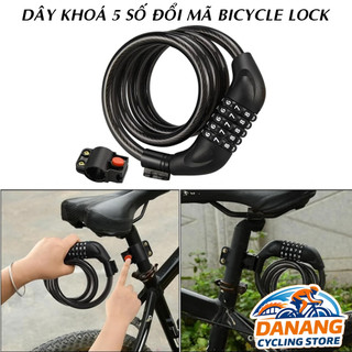 Dây Khóa Xe Đạp 5 Số Đổi Mã – Bicycle Lock Chống Trộm