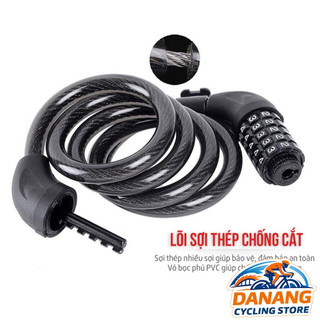 Dây Khóa Xe Đạp 5 Số Đổi Mã – Bicycle Lock Chống Trộm