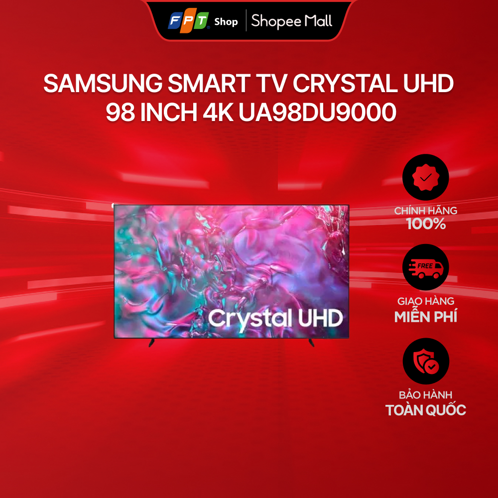 [Chỉ GH tận nơi]Samsung Smart TV Crystal UHD 98 inch 4K UA98DU9000