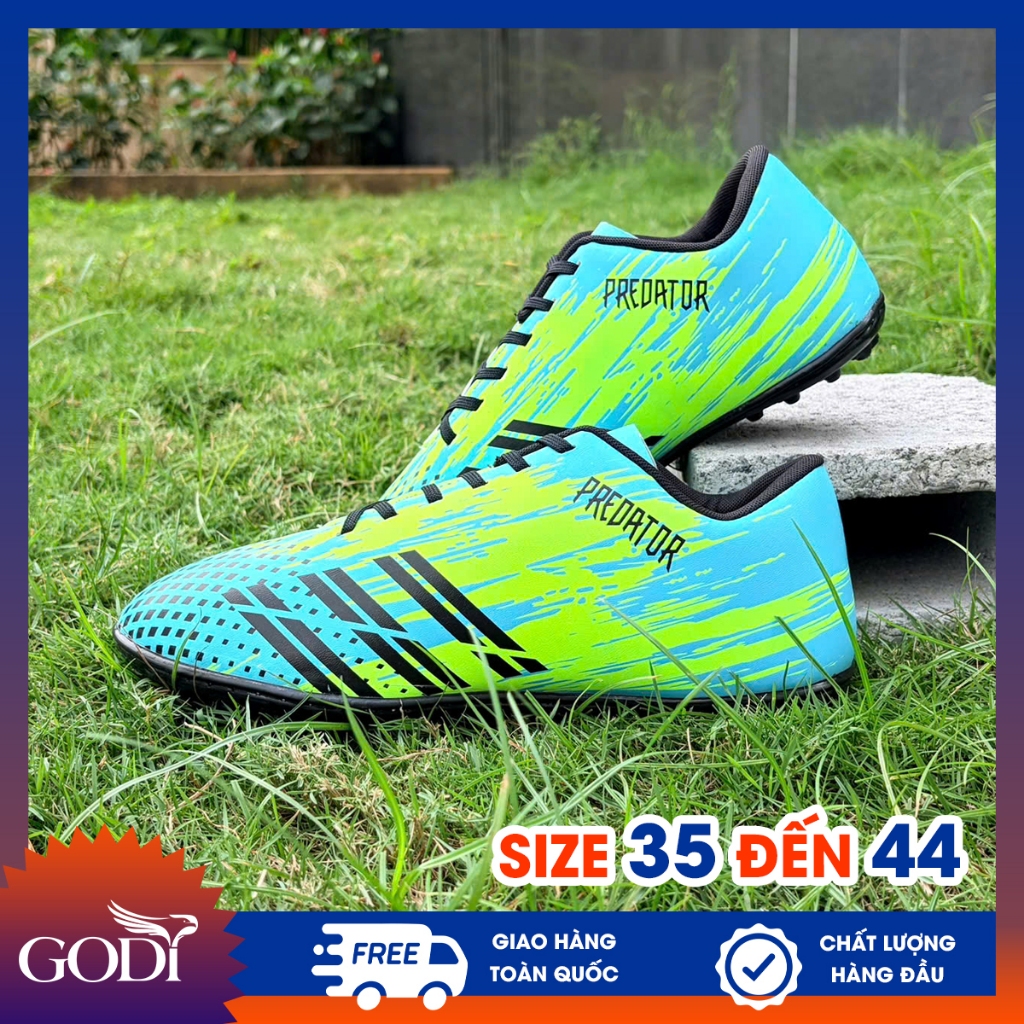 Giày bóng đá size 35-36-37 đến 44 màu xanh_Giày đá banh nam sân cỏ nhân tạo nam nữ, trẻ em kids đẹp giá rẻ sân nhân tạo