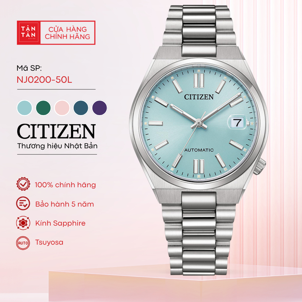 Đồng Hồ Unisex Citizen Tsuyosa NJ0200-50L Automatic 37mm - Đồng Hồ Tân Tân