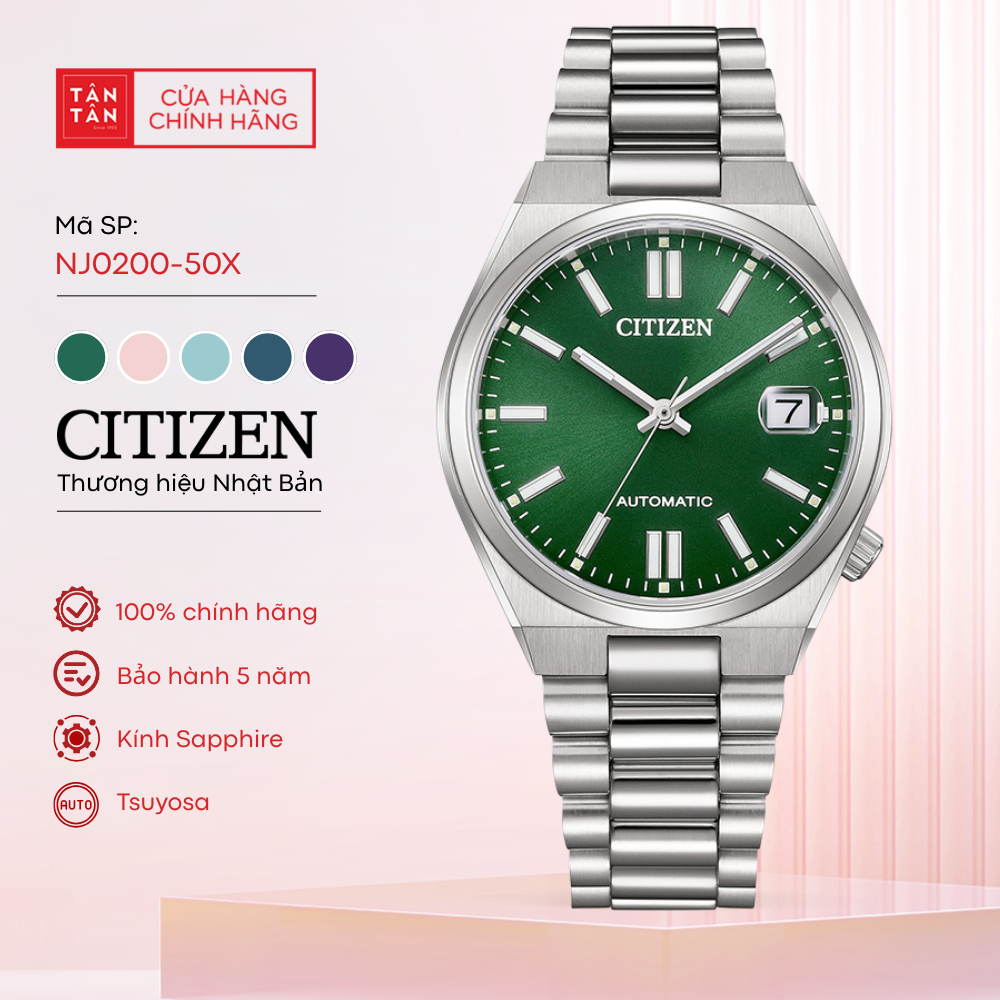 Đồng Hồ Unisex Citizen Tsuyosa NJ0200-50X Automatic 37mm - Đồng Hồ Tân Tân