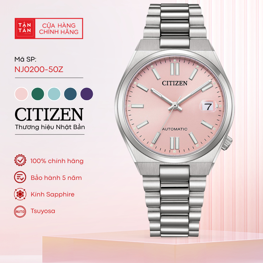 Đồng Hồ Unisex Citizen Tsuyosa NJ0200-50Z Automatic 37mm - Đồng Hồ Tân Tân