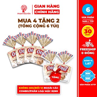 [MUA 4 TẶNG 2] Tổng cộng 6 Túi Bánh Mì Siêu Hạt Dinh Dưỡng Otto Phạm Nguyên 145g | Đồ ăn vặt