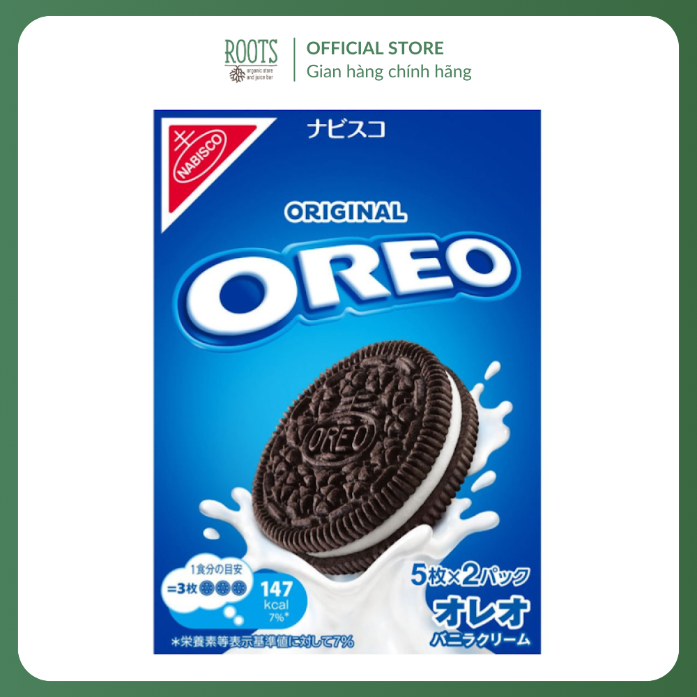 (Ship hỏa tốc) NABISCO - Bánh Oreo Nhân Kem Vani, Oreo, Original, 10 Cái (98g)