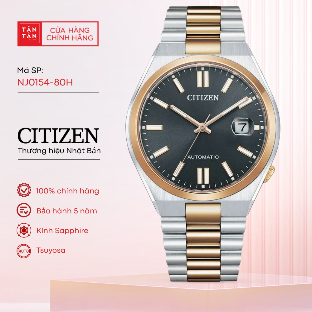 Đồng Hồ Nam Citizen Tsuyosa NJ0154-80H Automatic 40mm - Đồng Hồ Tân Tân