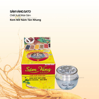 Kem Sâm Vàng Sato Chiết Xuất Nhân Sâm Mụn Nám Trắng Da 10g