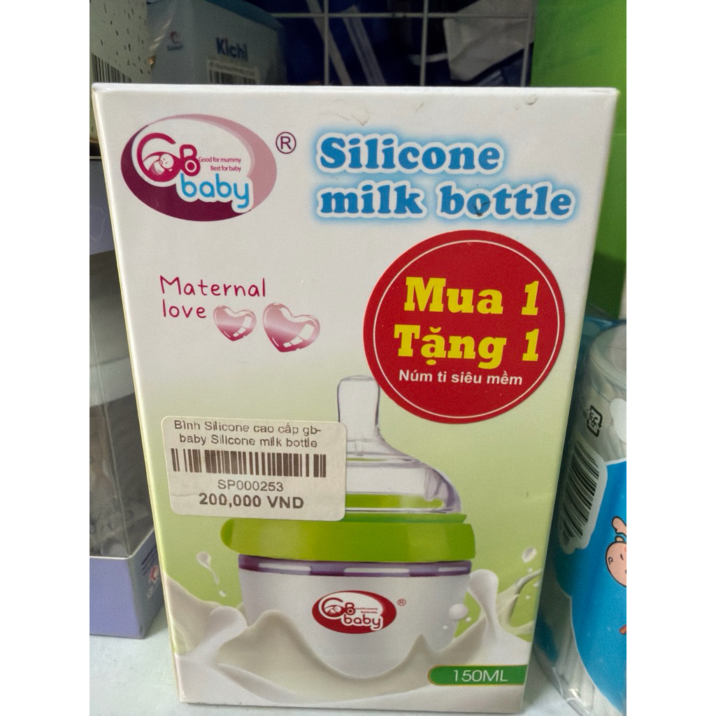 bình silicon Gbbaby