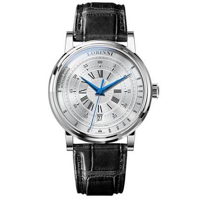 Đồng hồ nam chính hãng Lobinni  LB1018G-D3 kính sapphire,chống nước 50m,Bh 24 tháng,máy cơ ( Automatic),dây da đen xịn