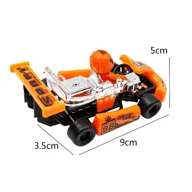 Xe Đồ Chơi Đua Xe Go-Kart Mini Kéo Lùi Xe Chạy Trớn Màu Cam Cho Bé - Bibo Mart