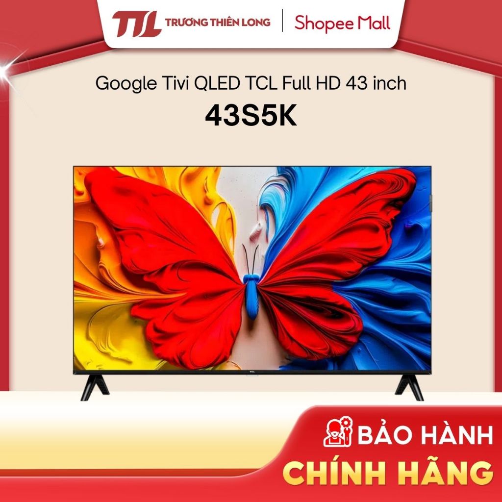 43S5K | Google Tivi QLED TCL AI FHD 43 Inch 43S5K [FREESHIP HCM]
