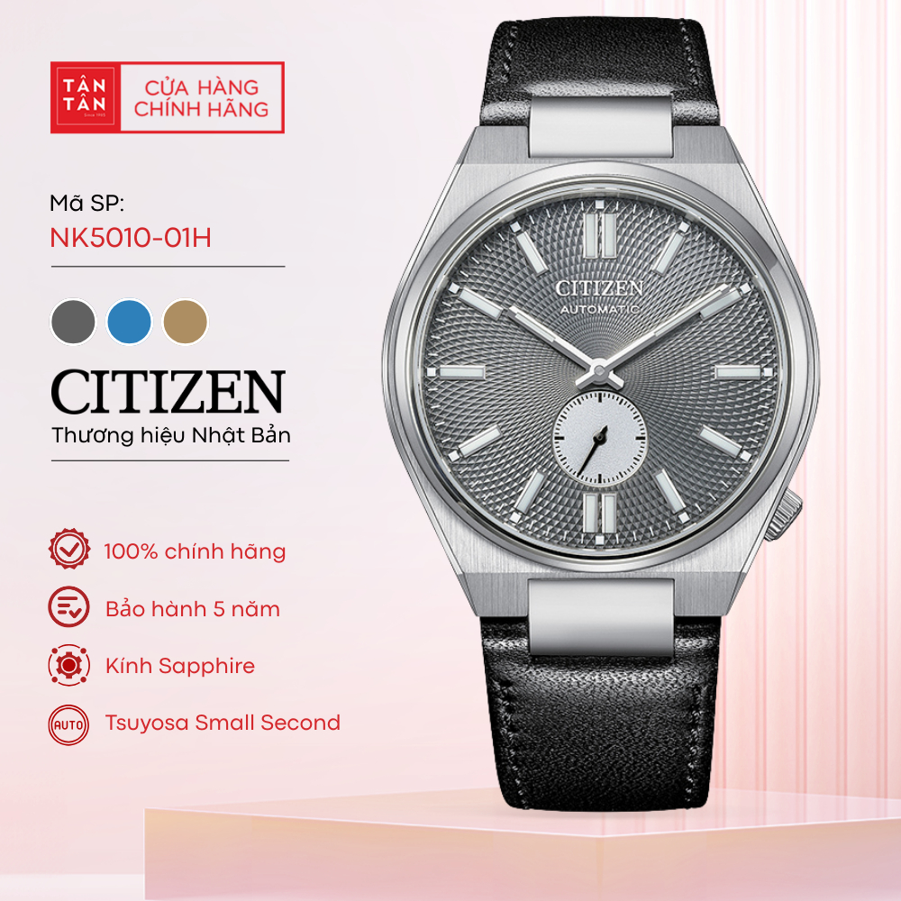 Đồng Hồ Nam Citizen Tsuyosa Small Second NK5010-01H Automatic 40mm - Đồng Hồ Tân Tân