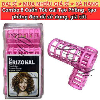 Bộ 8 Cuốn Tóc Gai Tạo Phồng – Lô Uốn Tóc Không Cần Kẹp - Đại Sỉ